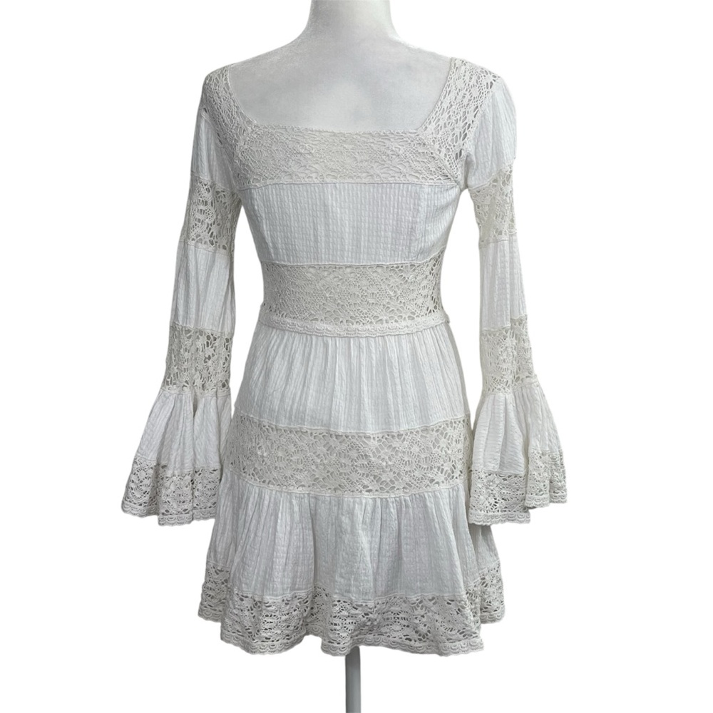 Free People White Lace Mini Dress - Picture 8 of 14